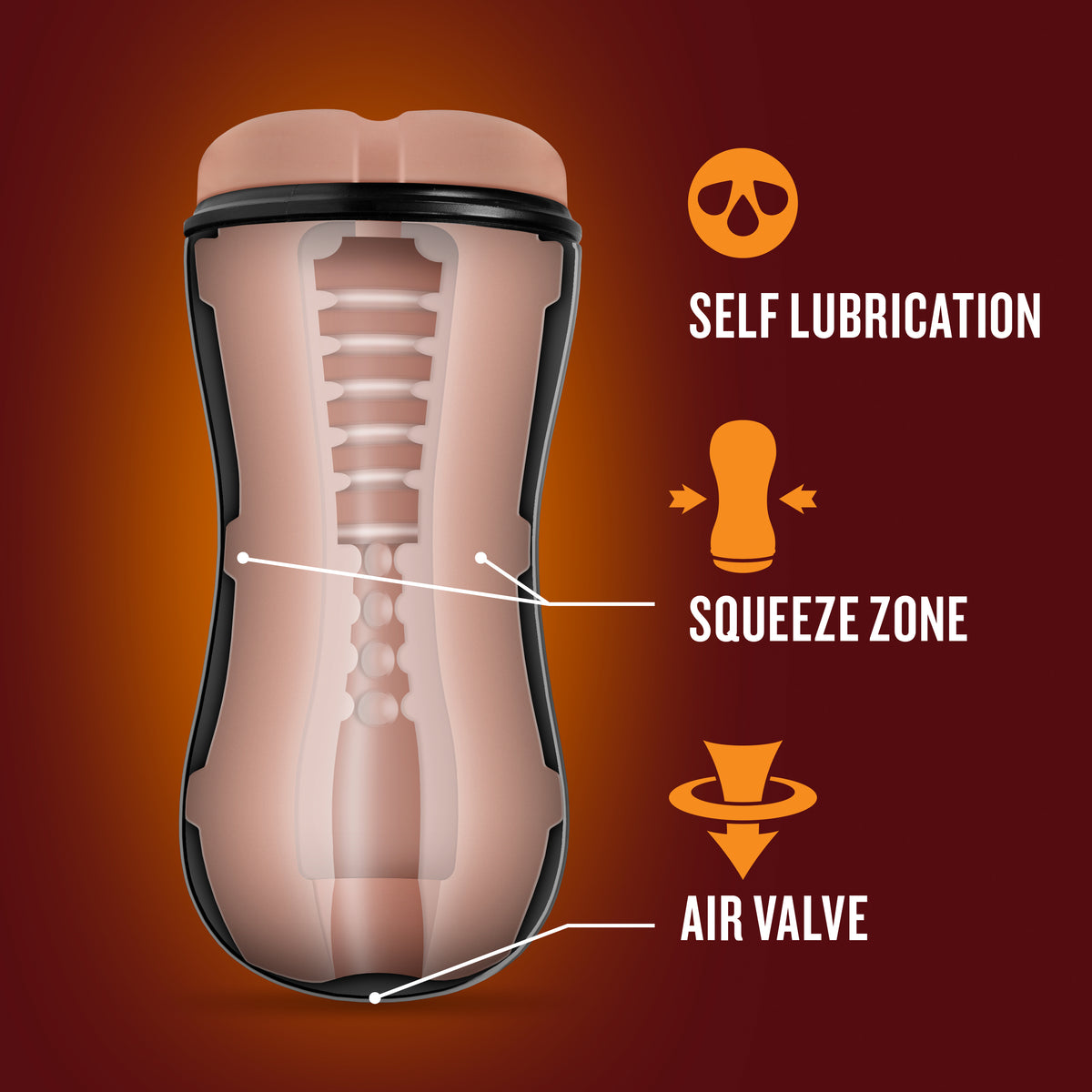 Loverboy The Cowboy Self Lubricating Stroker with Self-Lubrication Male Stroker > Sex Toys For Men > Masturbators > Manual