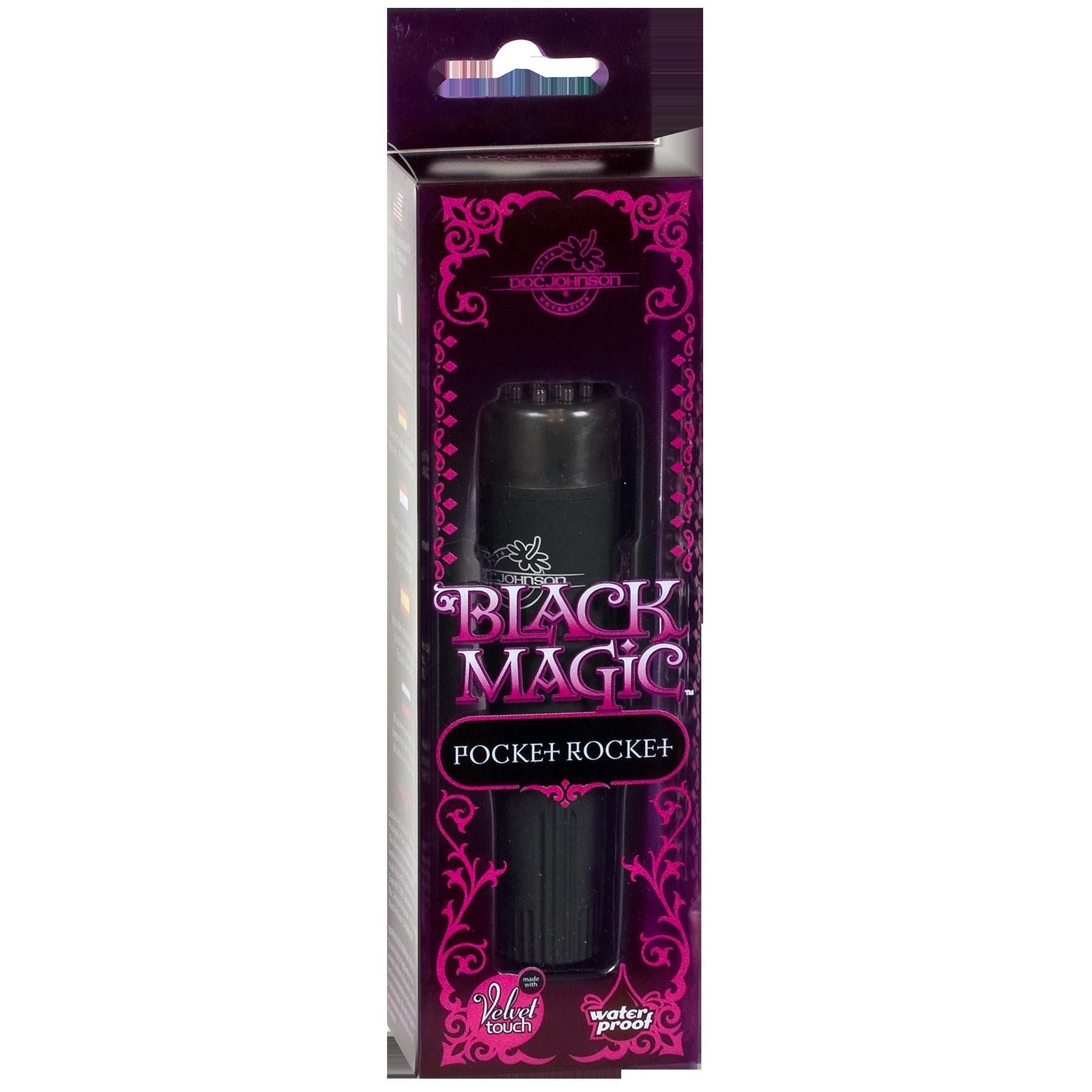 Black Magic Pocket Rocket Portable Discreet Velvet Vibrator Vibrators