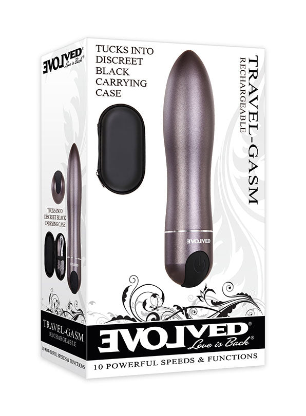 Evolved Travel-Gasm (Gray) – Waterproof Bullet Vibrator > Vibrators > Mini Vibrators