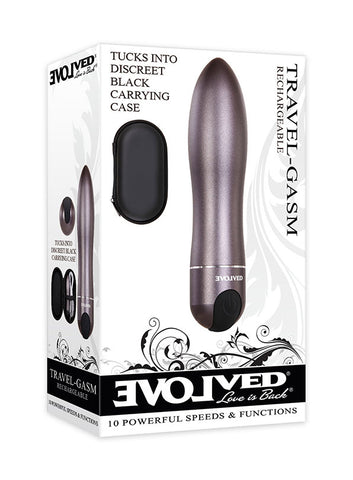 Evolved Travel-Gasm (Gray) – Waterproof Bullet Vibrator > Vibrators > Mini Vibrators