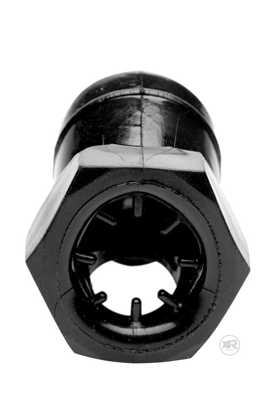 Master Series Detained Restrictive Chastity Cage (Black) – Rubber Chastity Device with Nubs > Bondage Gear > Male Chastity