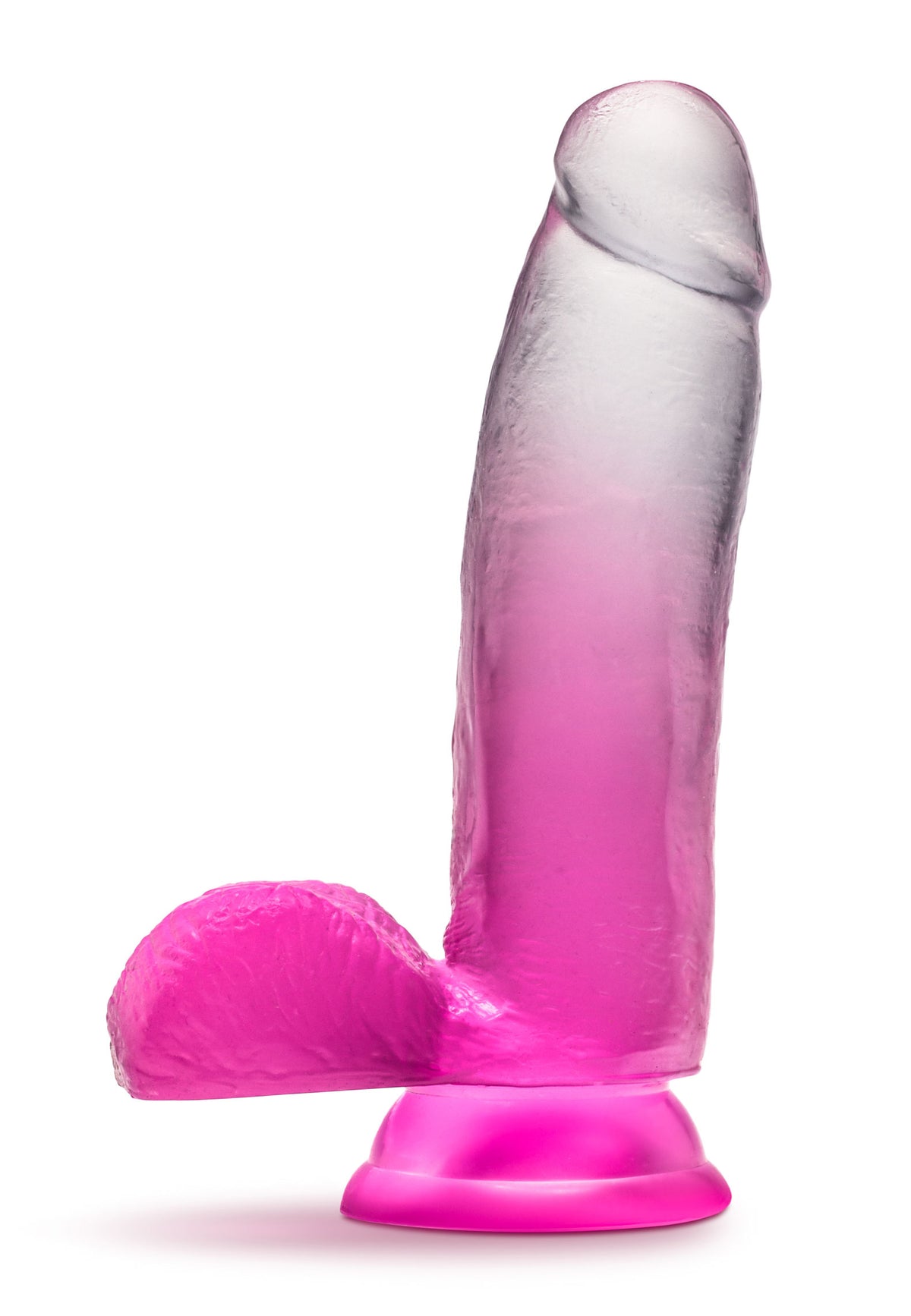 B Yours Sugar Magnolia 7in Dildo Fuchsia with Suction Base > Dildos > Realistic Dildos