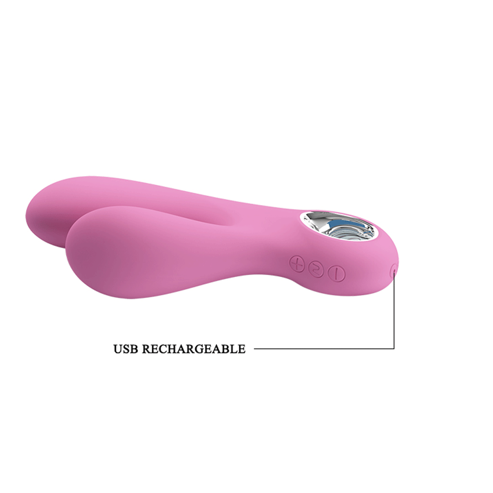 Pretty Love Canrol Silicone Rechargeable G Spot Clitoral Vibrator VIBRATORS-RABBIT