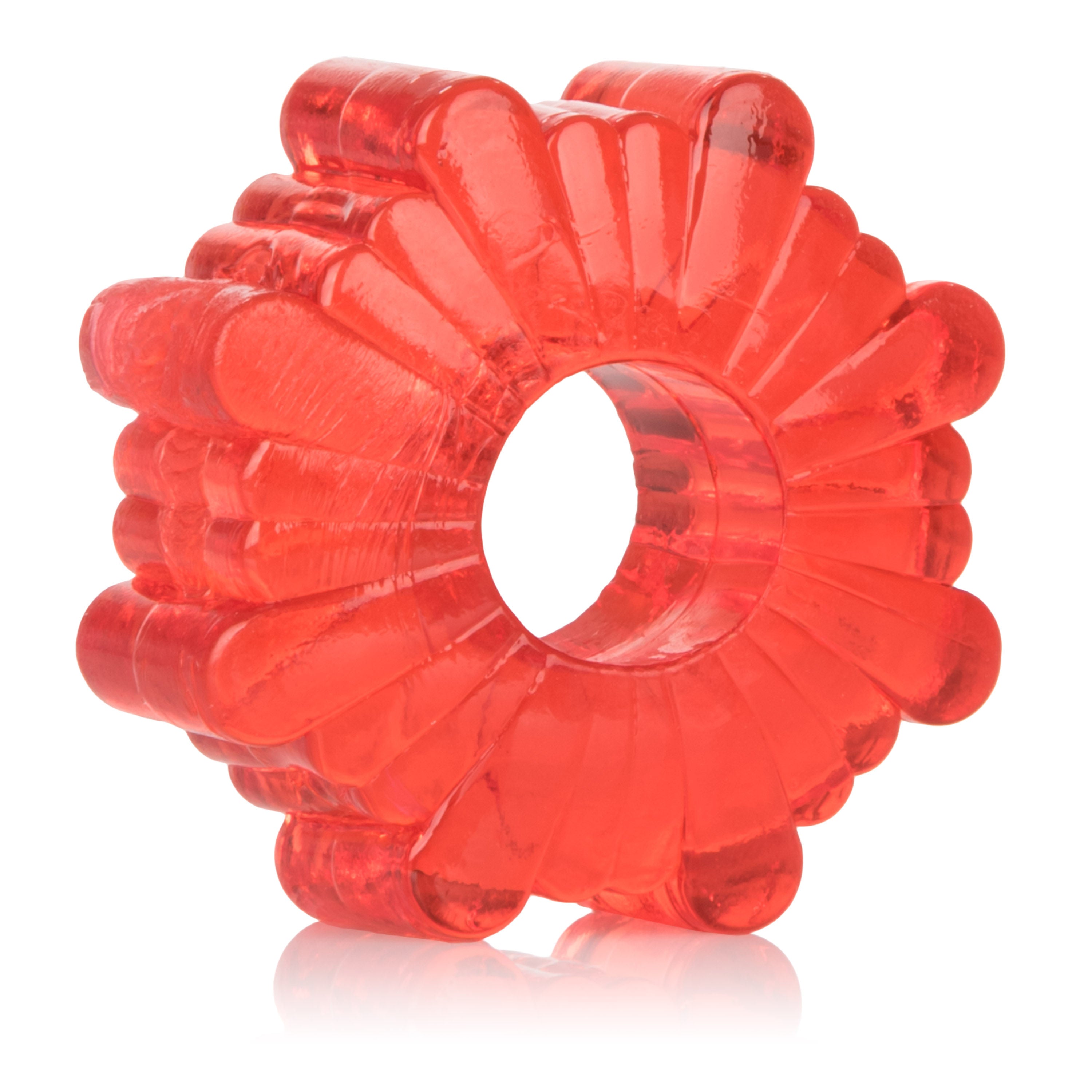 Basic Essentials 4 Pack Clear Stretchy Enhancers Sex Toys COCK RING Set
