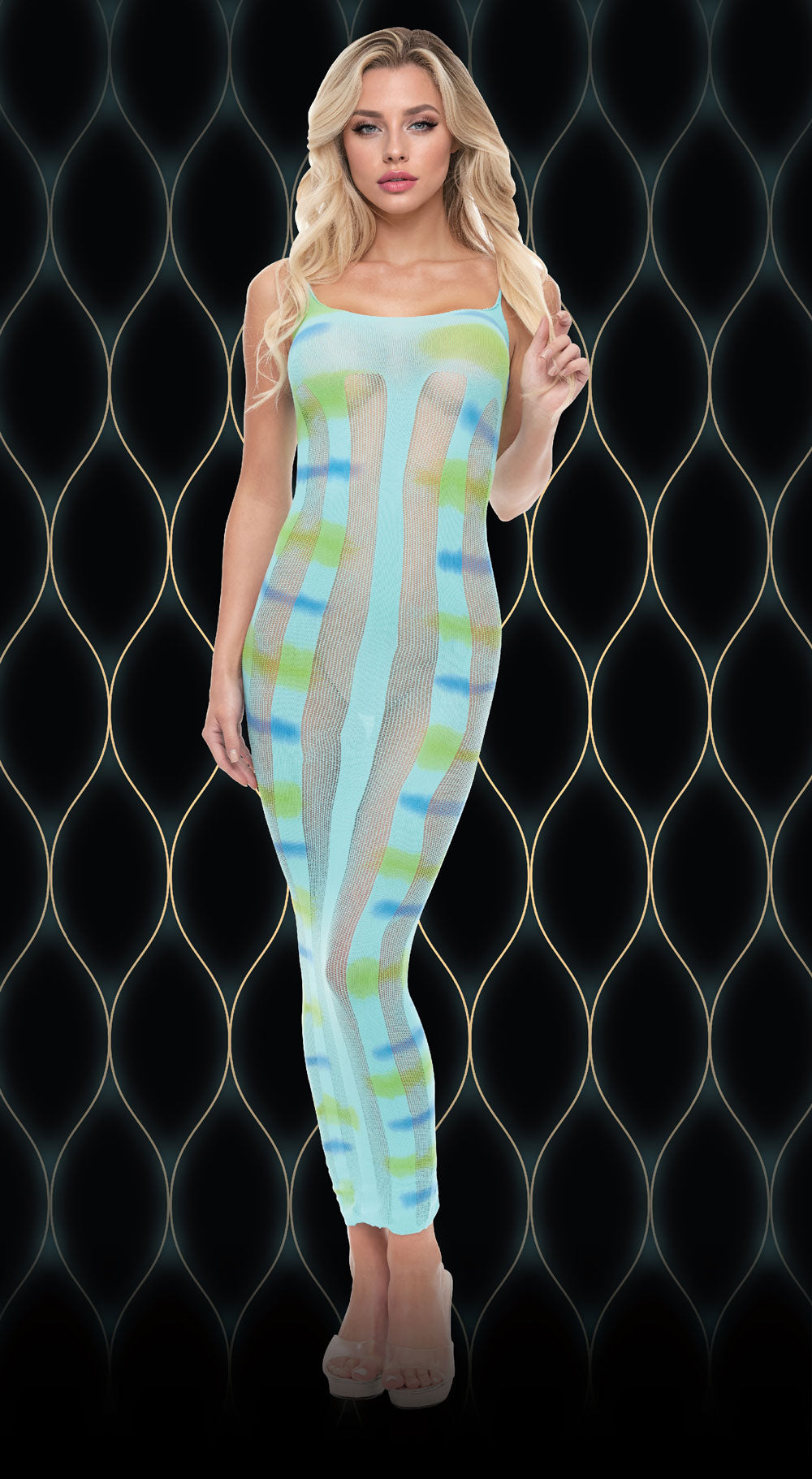 Blue Horizon Maxi Dress Sheer Erotic Gown > Clothes > Dresses and Chemises