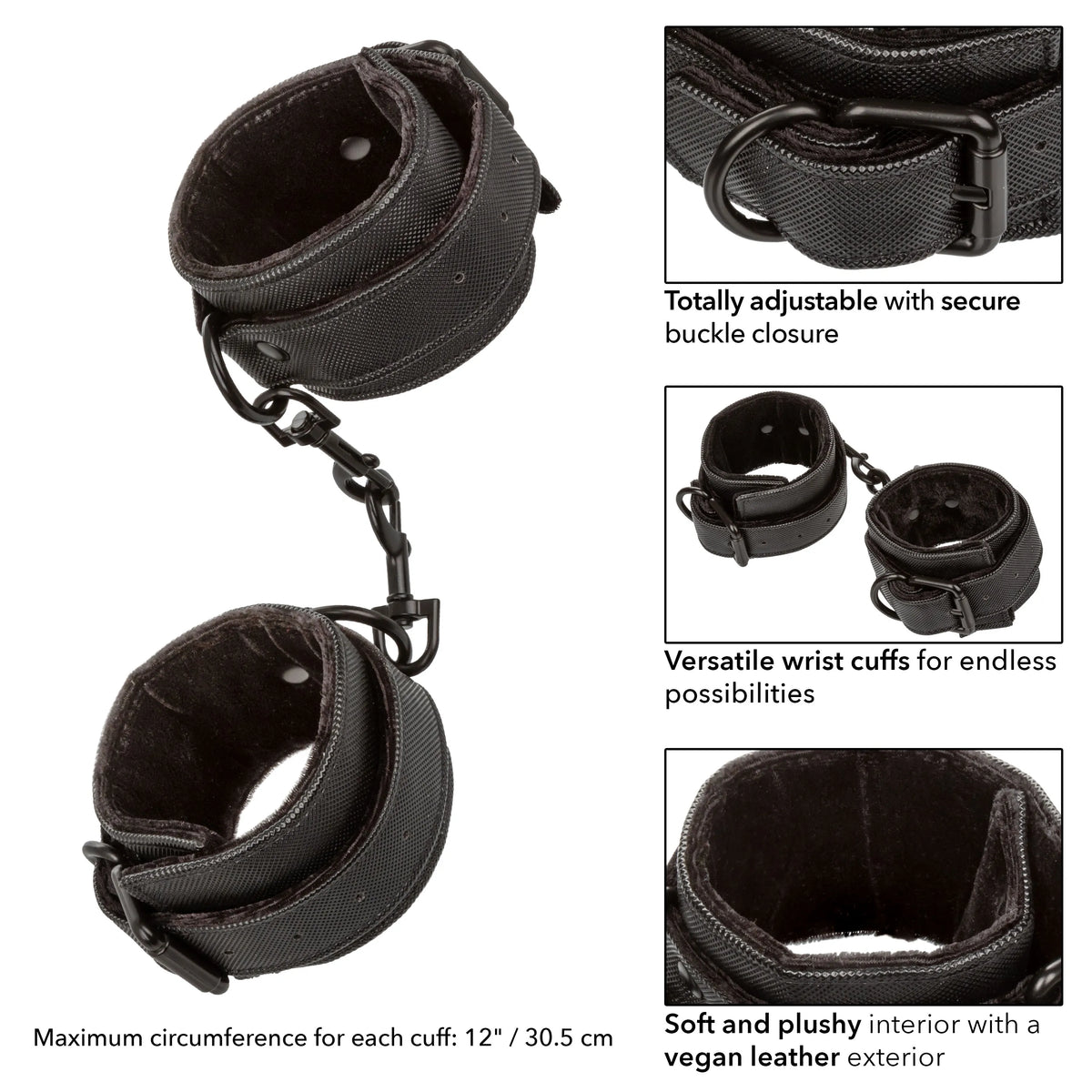 Boundless Wrist Cuffs – Flexible Swivel Design Clasp Restraint > Bondage Gear > Restraints