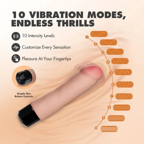 Dr. Skin Dr. Avery (Beige) – Luxury 7.5 Inch Vibrator > Vibrators > Realistic Vibrators