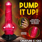 Hell Hound Inflatable Silicone Dildo - Red > Dildos > Fantasy