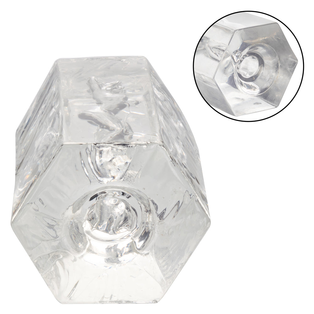 Girls Girls Girls™ Farrah Transparent Travel Masturbator Soft Tight Stretchy Sleeve Strokers - Manual
