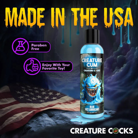 Creature Cum Blue Water-Based Personal Lubricant 8oz Bottle Speciality Lubricants