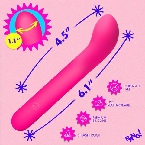 G-Spot Flexible Silicone Vibrator (Pink) – 6.1 Inch Silicone G-Spot Vibrator > Vibrators > G-Spot