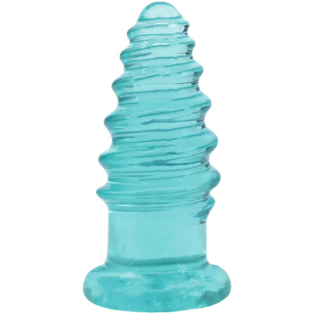 Doc Johnson Crystal Jellies Anal Twist – 5 Inch Phthalate-Free Anal Toy > Anal Range > Butt Plugs