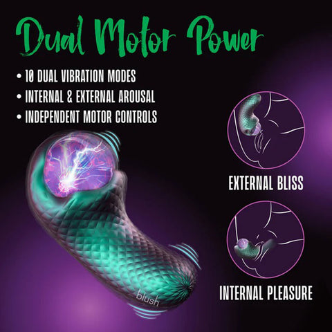 Temptasia Enchanted Serpent Dark Millenia Pulse Vibrator Clit Stimulators
