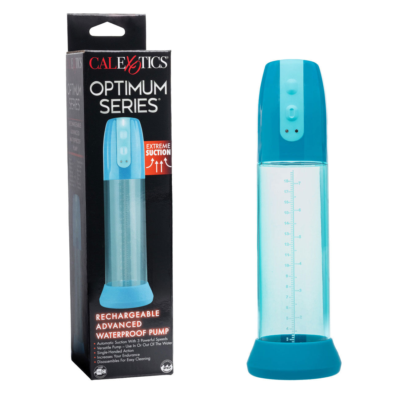 Optimum Series Advanced Waterproof Rechargeable Pump Masturbation Aids for Males