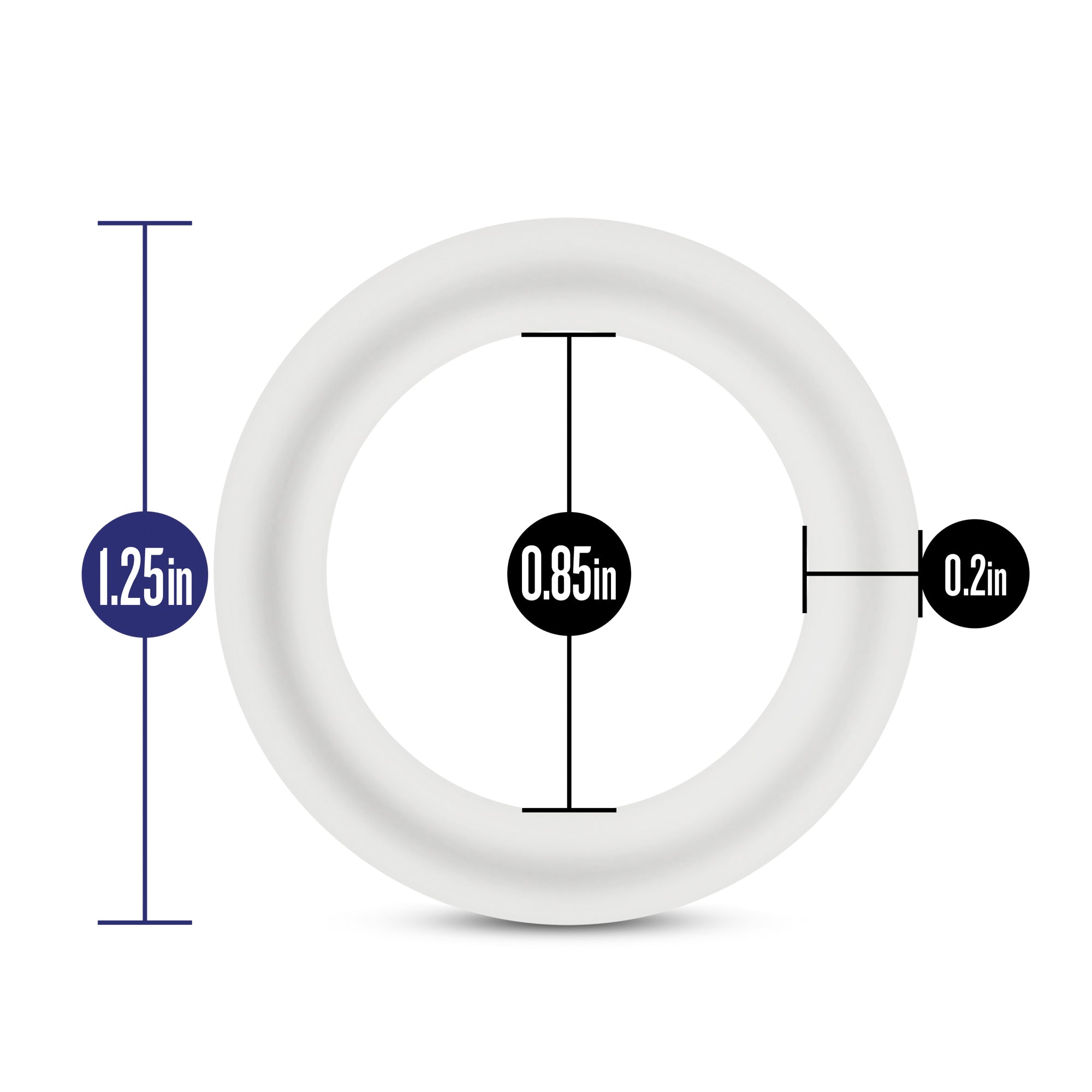 Performance VS2 Glow In Dark Small Silicone Cockrings Set of 3 > Cock Ring > Sets