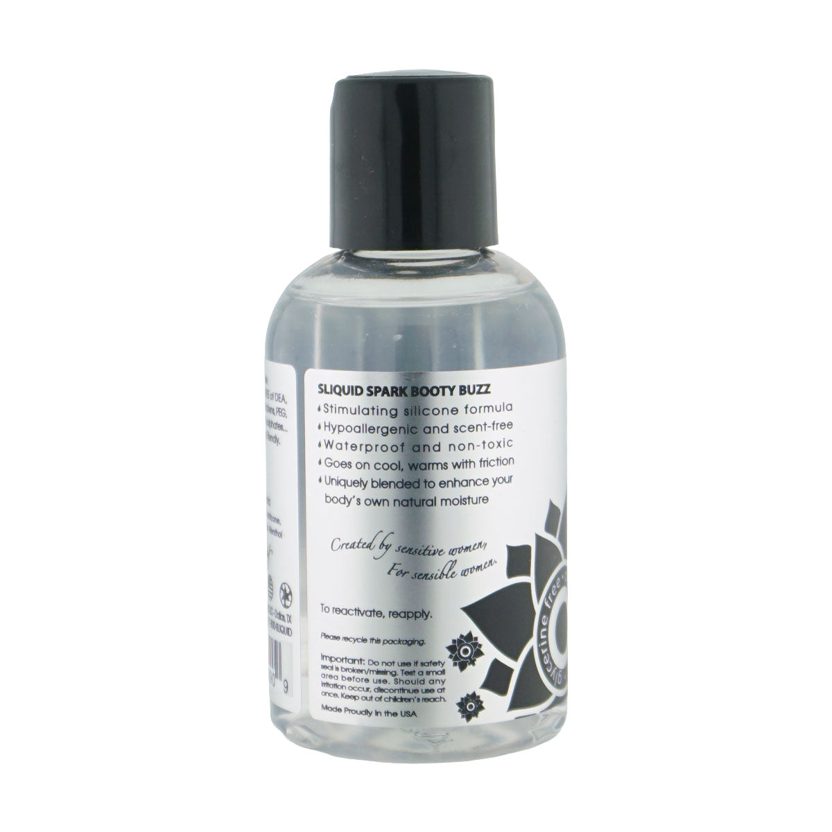 Sliquid Spark Menthol Silicone Lubricant 4.2 Oz Vegan Friendly Silicone Lubricant