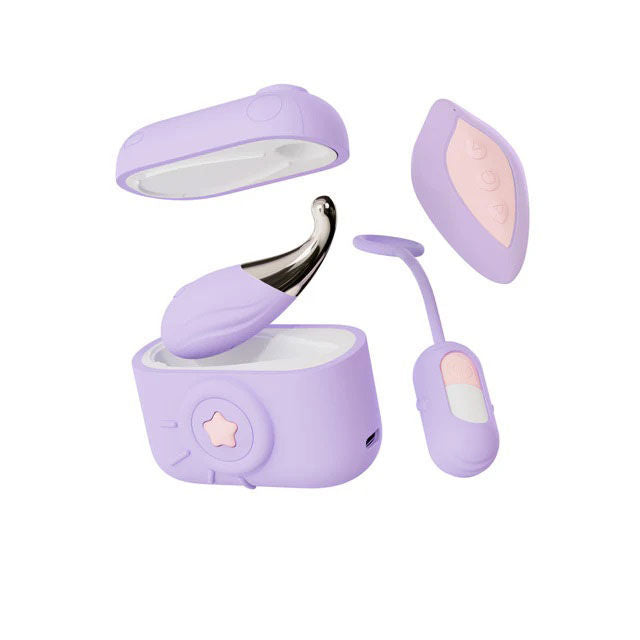Play With Me Snapstar (Purple) – Travel-Ready Vibrator Set with Mini Wand, Bullet Vibe, and Wireless Remote > Sex Toys > Mini Massagers