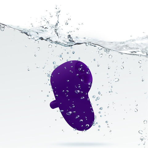 Kenley Violet Flickering Finger Vibrator Rechargeable Silicone Suction Stimulator