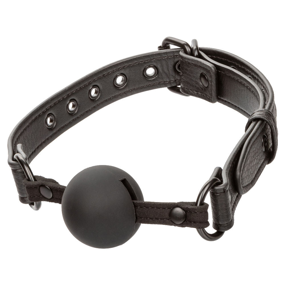 Nocturnal Collection Black Ball Gag Silicone Restraint Toy Gags