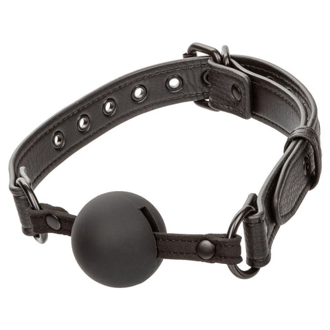 Nocturnal Collection Black Ball Gag Silicone Restraint Toy Gags