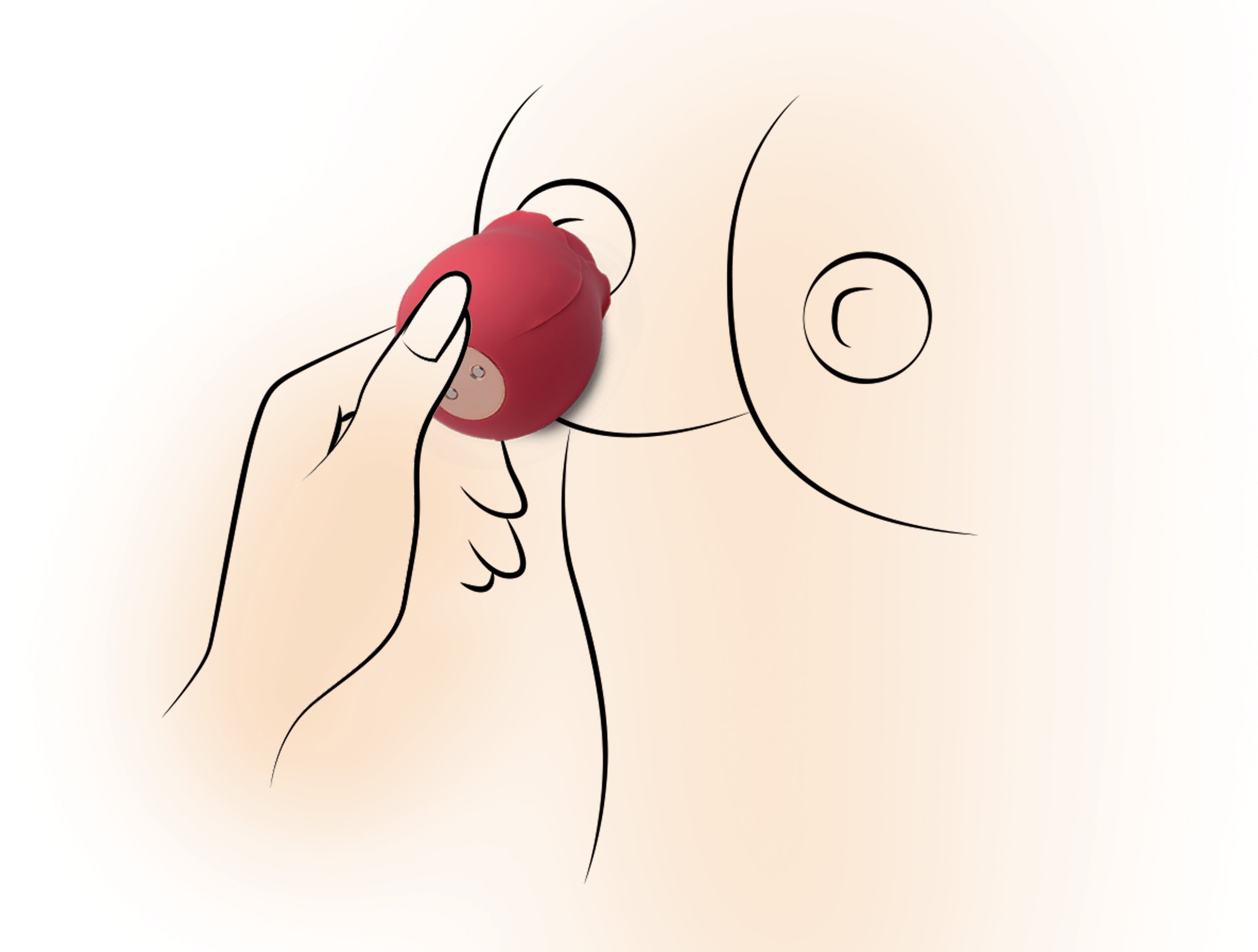 Inmi Bloomgasm 10X Silicone Suction Clit Stimulator Rose Stimulators