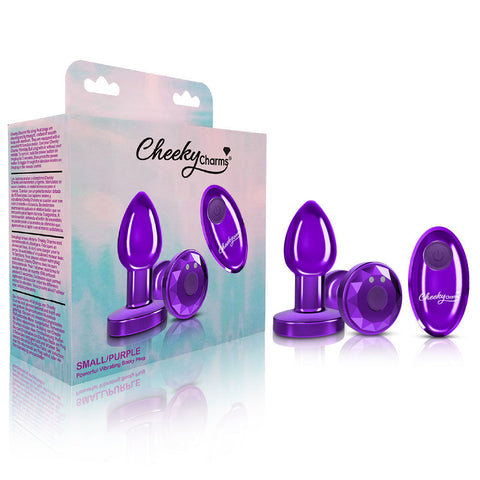 Viben Small Purple Metal Remote-Controlled Vibrating Plug Purple Butt Plugs - Vibrating