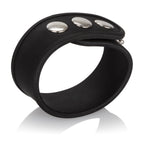 Silicone Tri-Snap Erection Ring Black with Adjustable Heavy-Duty Hardware > Cock Ring > Adjustable