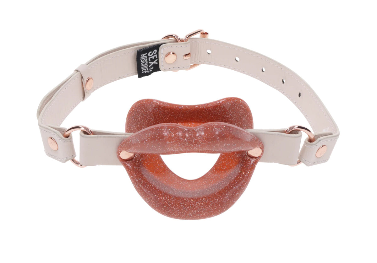 Sex and Mischief Peaches n CreaMe Silicone Lips > Bondage Gear > Gags and Bits