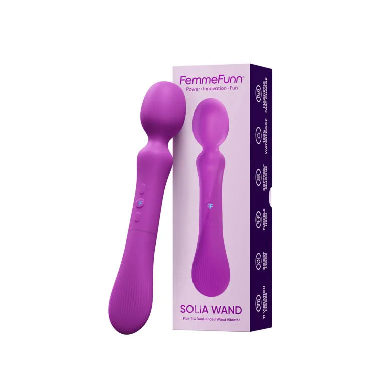 Solia Wand – 11 Speed Waterproof Silicone Vibrator Purple > Sex Toys > Massage Wands Main image