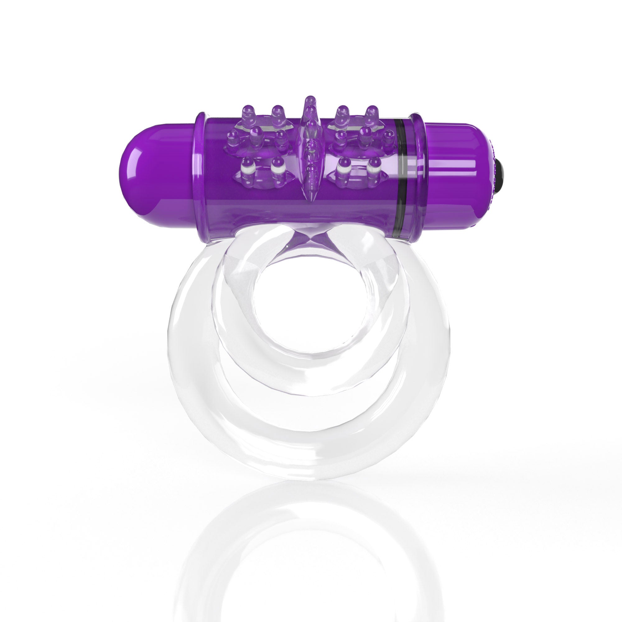 Screaming O 4T DoubleO 6 Grape – Super-Powered Vibrating Double Ring Cock Rings Vibrating