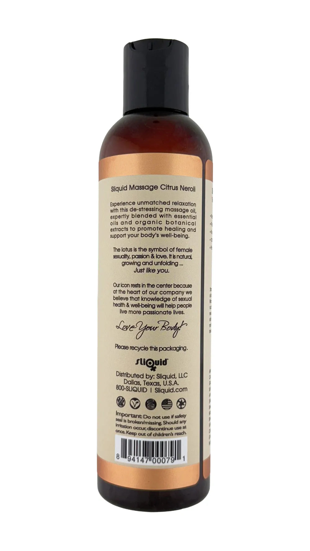 Balance Massage Citrus Neroli – Aromatherapy Massage Oil 8.5oz > Essentials > Massage Oil