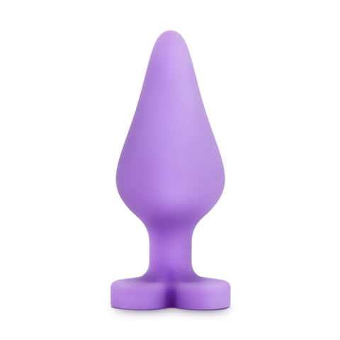 Naughtier Candy Heart Fuck Me Butt Plug for Pleasure Purple Butt Plugs