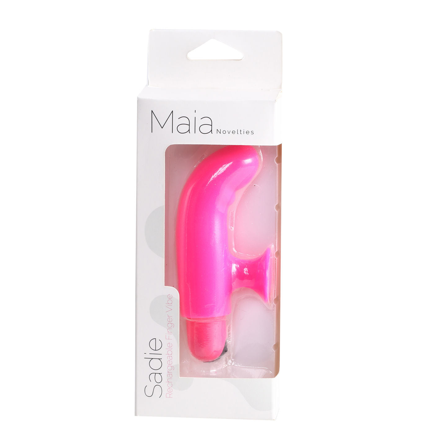 Sadie Silicone Finger Vibrator Pink With 10-Function Bullet Power Finger Stimulator