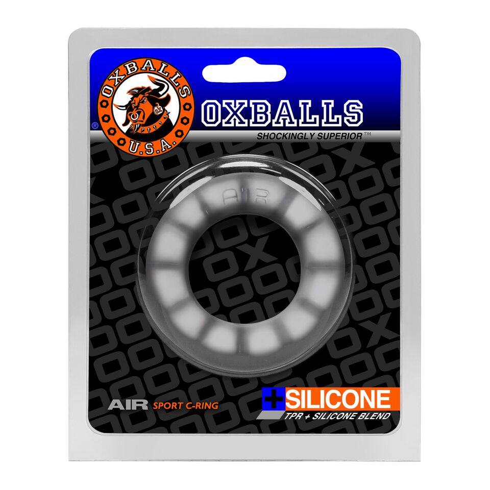 Oxballs Air Lightweight Airflow (Cool Ice) – Lightweight Bulge Enhancing Cockring Clear > Cock Ring > Single