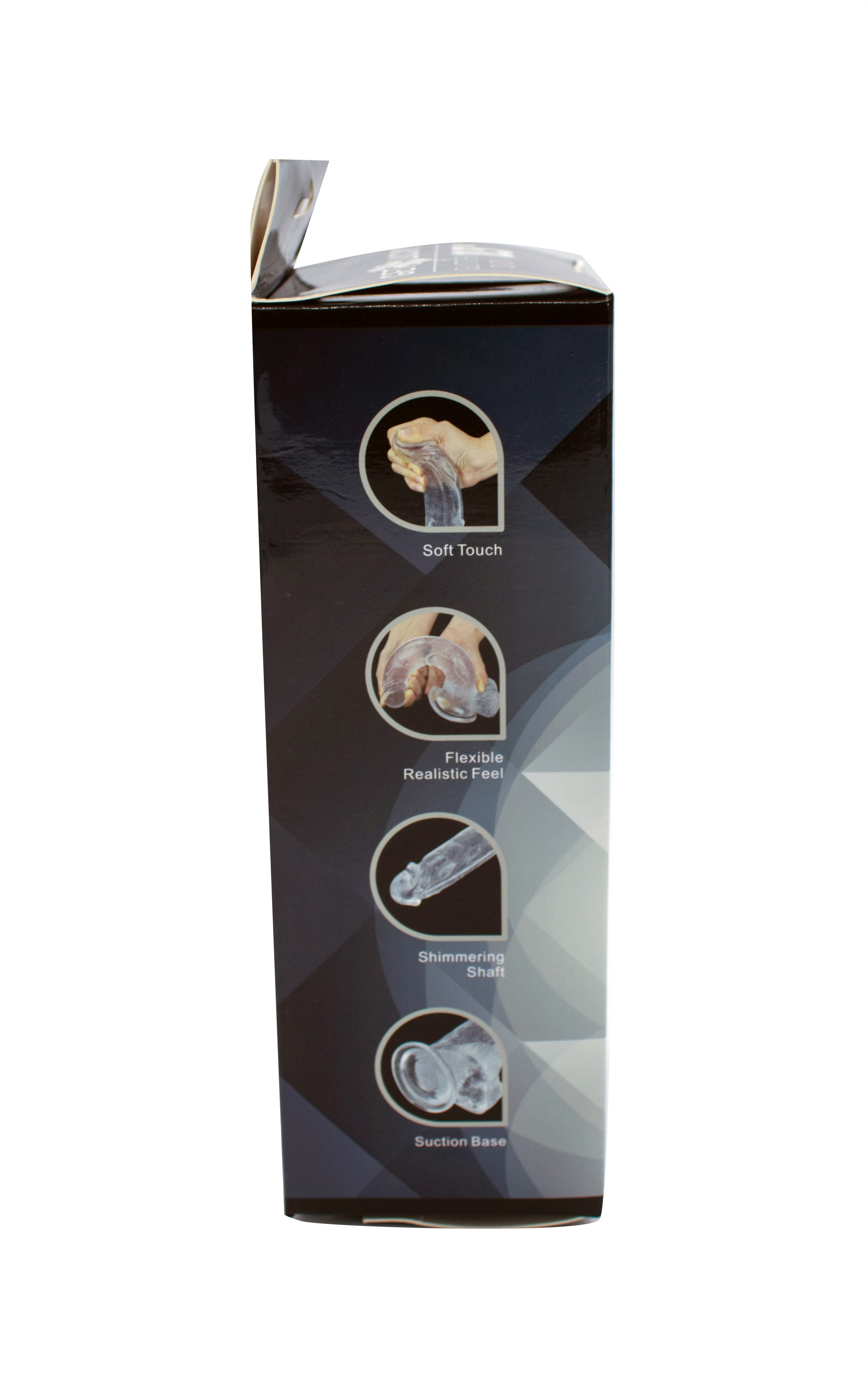 Glitter Dick Dildo 8.5 Inch – Flexible Body-Safe Dildo with Platinum Glitter > Dildos > Realistic Dildos