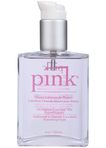 Pink 4oz Glass Lubricant Bottle for Moisturizing Intimacy Use Default Title Speciality Lubricants