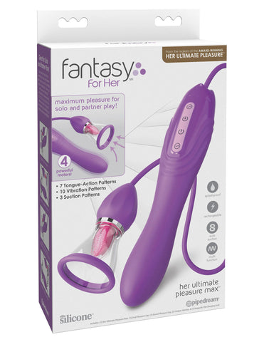 Fantasy For Her Ultimate Pleasure Max Purple Suction Stimulator