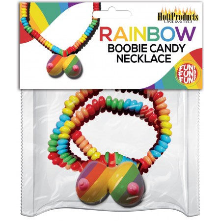 Rainbow Boobie Candy Necklace (Rainbow) – Candy Necklace Edible