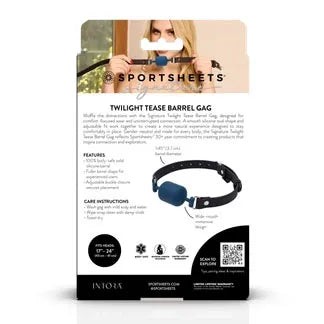 Signature Twilight Tease - Solid Silicone Adjustable Barrel Gag