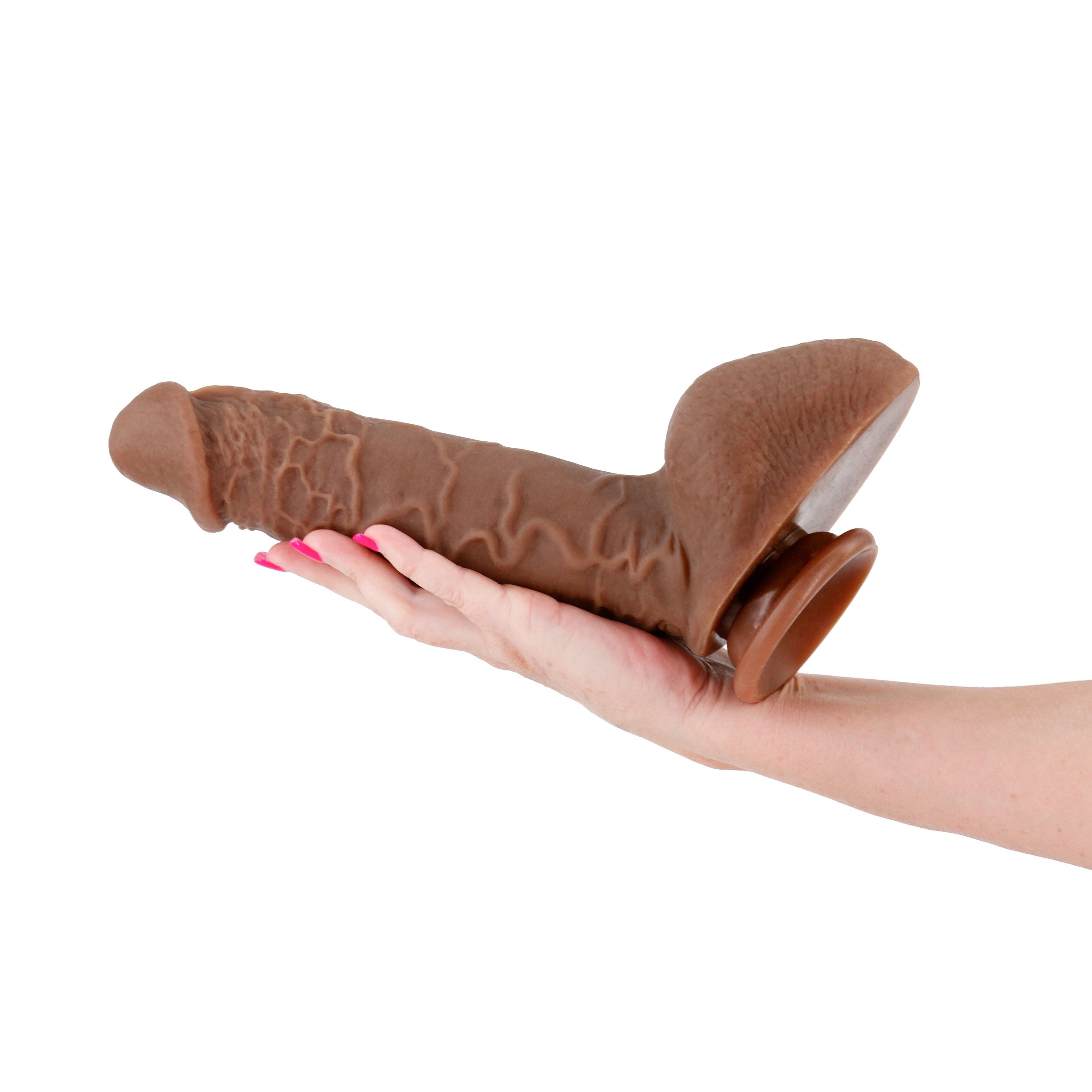 Shane Diesel Dual Density Realistic Silicone Dildo Brown 10 Inch Tan > Dildos > Large Dildos