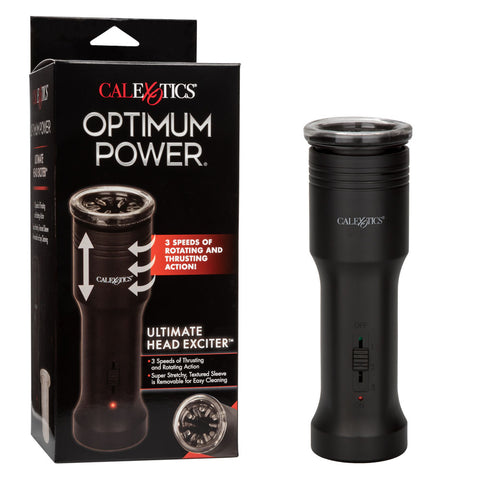 Optimum Power Ultimate Head Exciter Vibrating Male Masturbator Strokers - Auto