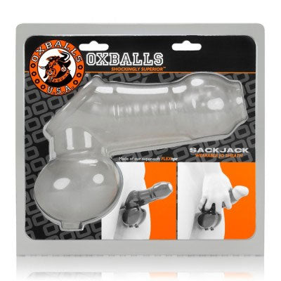 Oxballs Sackjack Wearable Jackoff Sheath Clear > Sex Toys For Men > Penis Sleeves
