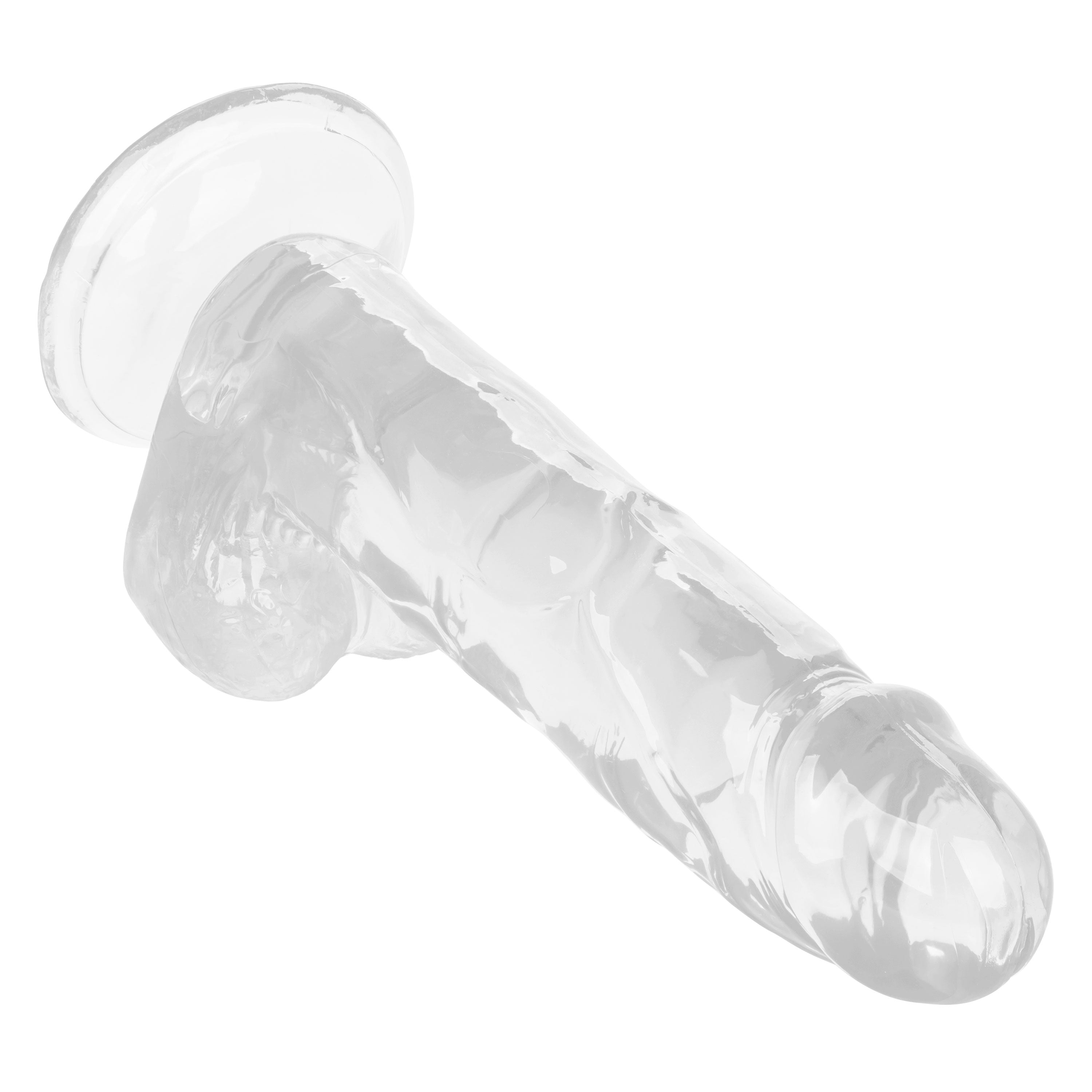 Size Queen 6 Inch Blue Realistic Dildo with Life Like Texture DONGS