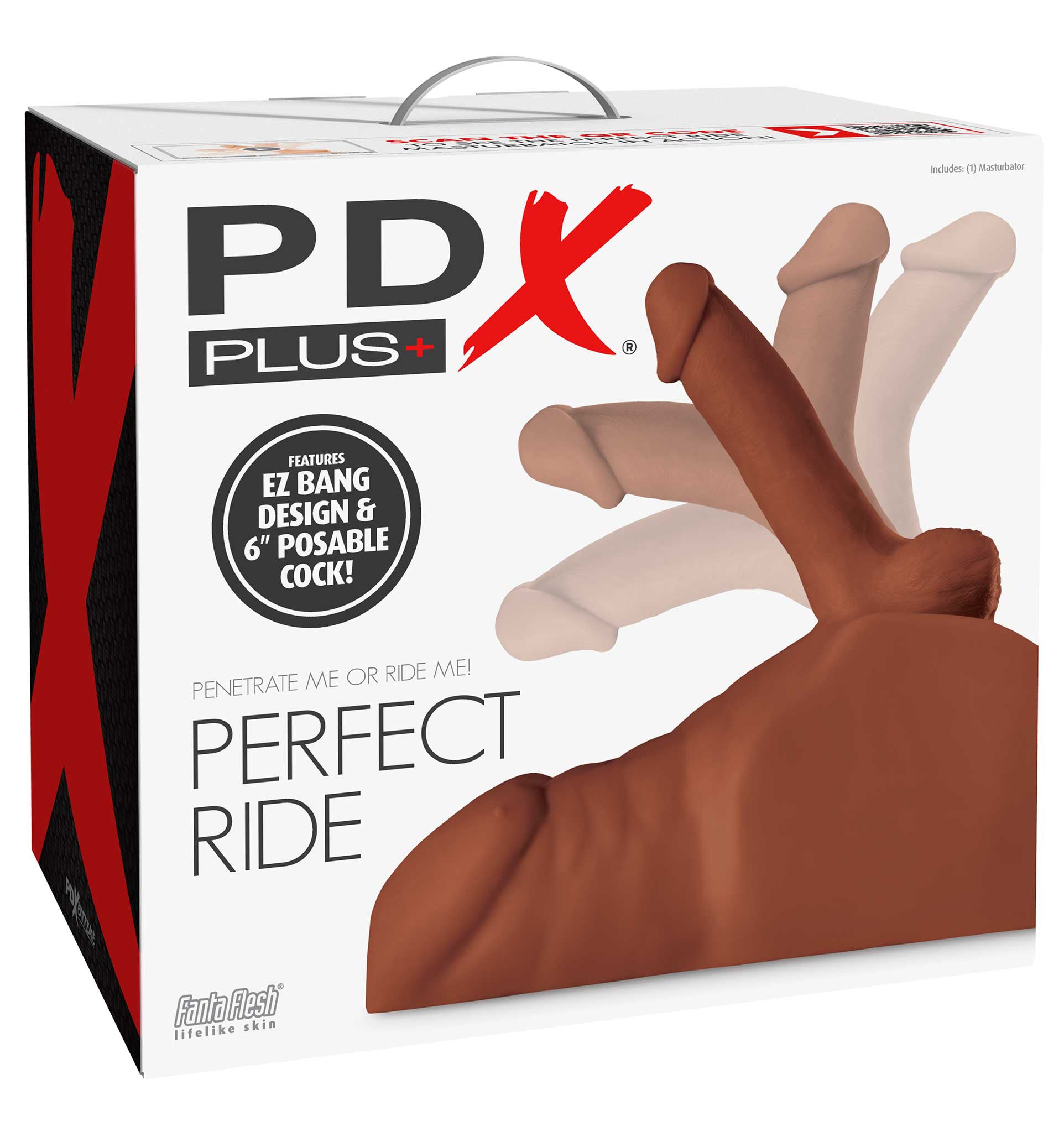 Pipedream Extreme Plus Perfect Ride Light Posable Masturbator Assturbators