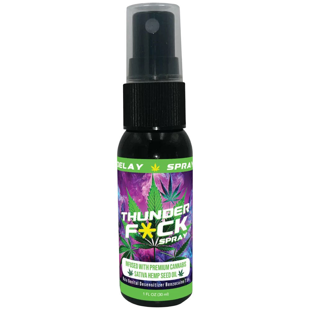 Thunder Fuck Male Climax Control Spray – Hemp Infused Desensitizer 1fl oz Secondary image