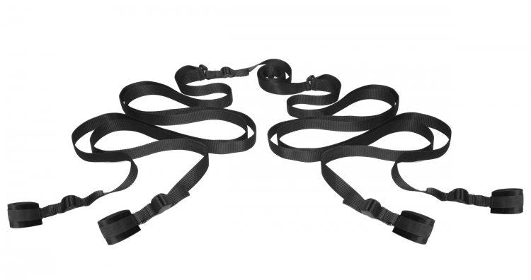 Hold Me Under Bed Restraint System with Soft Faux Fur Cuffs > Bondage Gear > Restraints