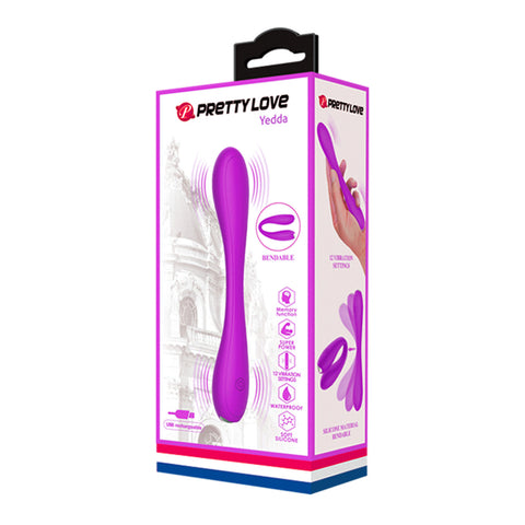Pretty Love Yedda Bendable Purple G-Spot and Clitoral Vibrator Purple Vibrators