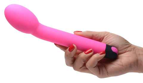 Bang 10X G-Spot Vibrator Pink 8.2 Inch Silicone with 3 Speeds and 7 Vibration Patterns > Sex Toys For Ladies > G-Spot Vibrators