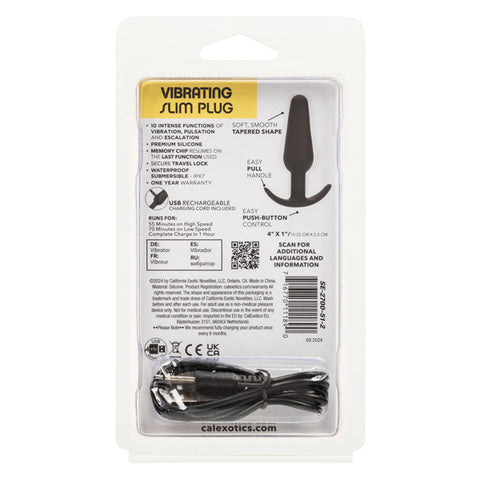 Boundless Vibrating Slim Plug - Premium Silicone with 10 Intense Functions Butt Plugs - Vibrating