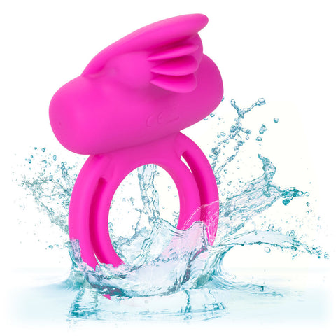 Silicone Rechargeable Dual Clit Flicker Vibrating Cock Ring Cock Rings Vibrating